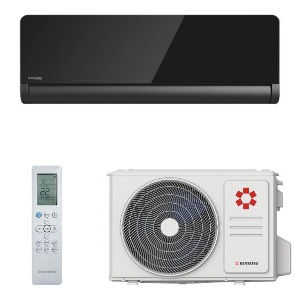 Инверторный кондиционер настенного типа Kentatsu серии Omori KSGOM35HZRN1/KSROM35HZRN1, черный глянцевый (R32)